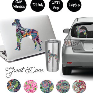 Calcomanía del Gran Danés