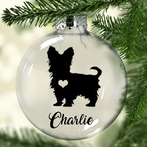 YORKIE Christmas Ornament