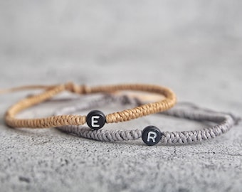 Gepersonaliseerde initialenarmband: waterdichte boho-armband voor stellen