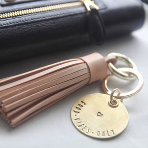 Personalized Keychain, Tassel Keychain,Anniversary gift, Birthday Keychain, Gift for Her image 2