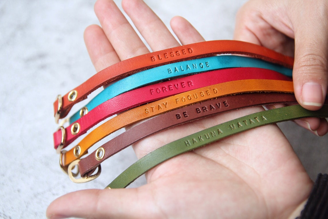 Customized Bracelet Inspirational Womens Gift Personalized Etsy