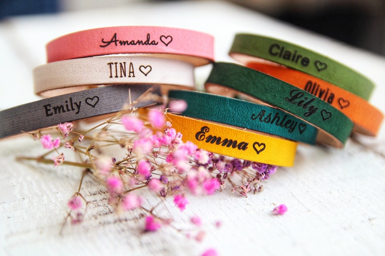 Personalized Bridesmaid bracelet,Personalized Wedding Favors Bridesmaid Favours Bridesmaid Gifts, bridesmaid proposal gift, bridesmaid gift image 2