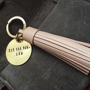 Personalized Keychain, Tassel Keychain,Anniversary gift, Birthday Keychain, Gift for Her image 5