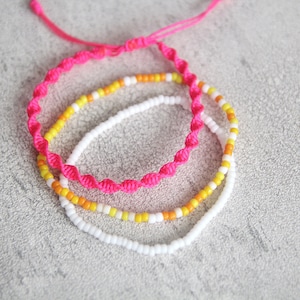 Set of 3 Surfer bracelets ,Yoga Boho Beaded Bracelet Set, Friendship bracelets, Summer bracelet set, beach bracelets, Beaded bracelets,