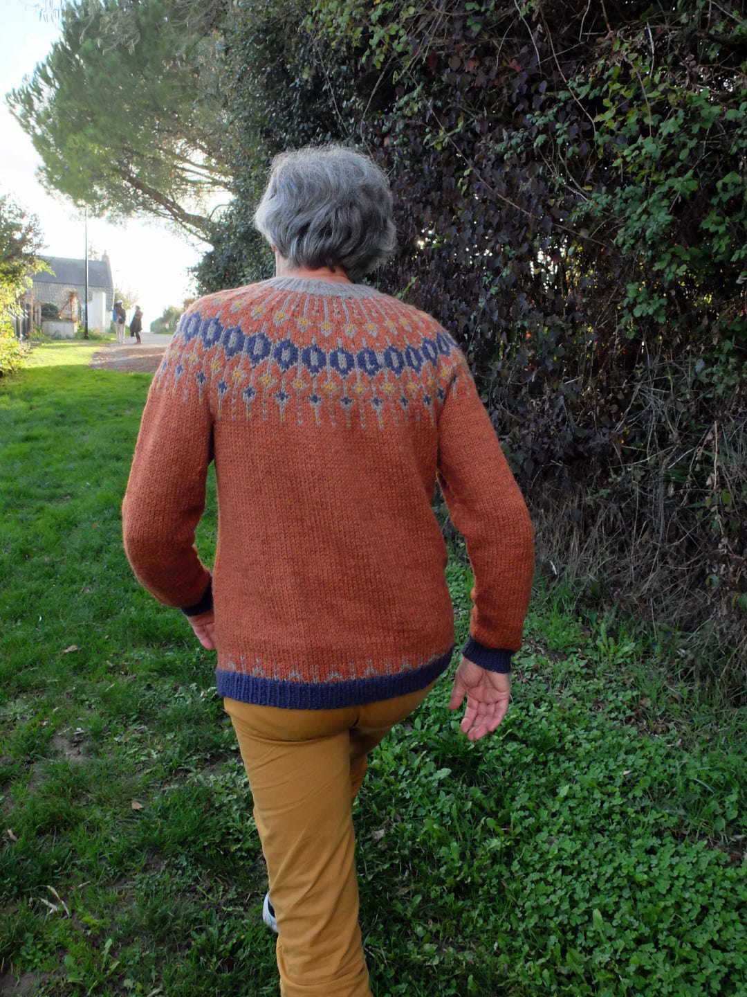 Colorwork Sweater Knitting Pattern – Rainfall – Icelandic Yoke ...