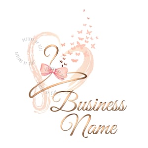 Boutique logo, clothes hanger bow Logo, butterfly fashion hanger Logo, hanger logo, fashion logo , bow logo, vector boutique shop branding