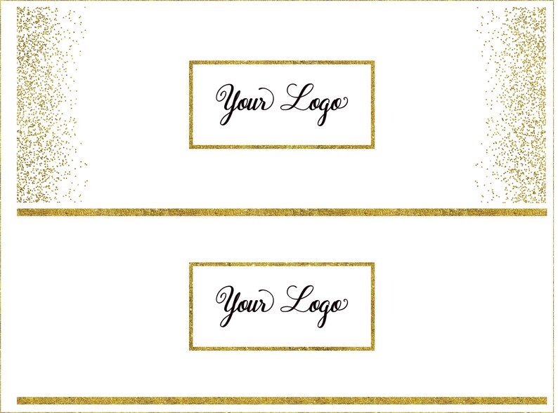 Round circle gold logo design glitter photography logo design, pink gold stars dots watermark gold dots stars logo polka dots Logo