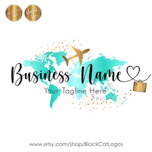 Travel agent logo, travel Logo, travel agency logo, airplane suitcase travel logo design, tourism logo, travel graphic design, vector logo