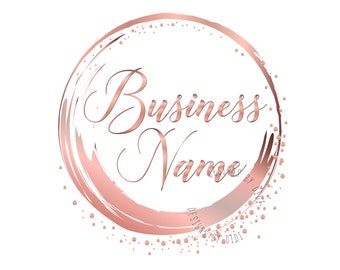 Rosegold Wave Logo Design: Kreis Branding Paket