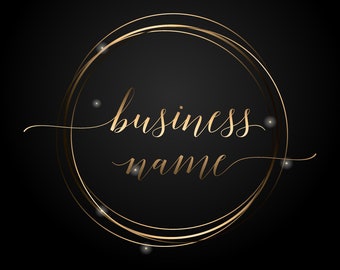 Gold Circle Business Logo: Boutique Branding Paket (Digitale Dateien)
