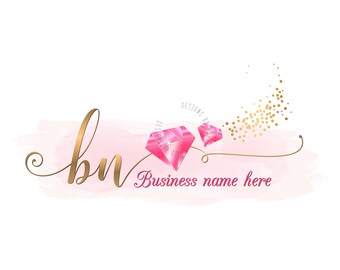 Diamond Jewelry Logo, Boutique Graphic Design, Branding (Digital Files)