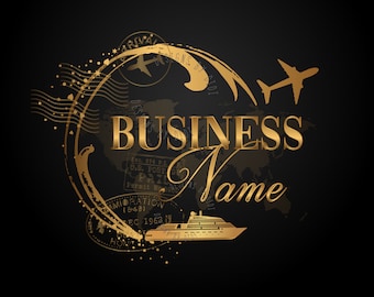 Travel Logo, plane ship cruise logo, travel agent logo, travel agency logo, tourism logo design, travel graphic design, branding package