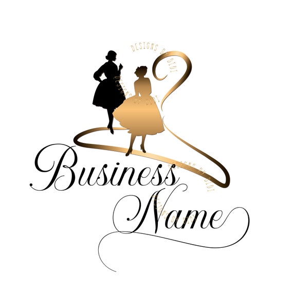 Clothes Logo, Clothing Logo, Vector Fashion Lady Gold Hanger Logo, Woman  Dress Logo, Gold Hanger Logo, Fashion Logo Hanger, Branding Package - Etsy