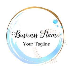 Round circle blue logo design, wave water watermark, ocean logo, cleaning Business Logo, logo design cleaning, round cleaning bubble logo