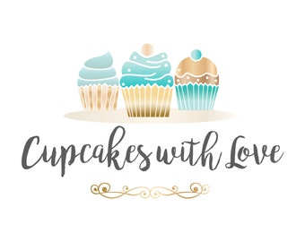 Cupcake bakery logo design, sweets Logo design, cupcakes Business Logo, dessert logo, patisserie logo, branding package, graphic design