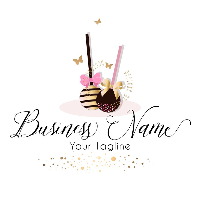 Cake bakery logo design cake pops logo design Business Logo Etsy