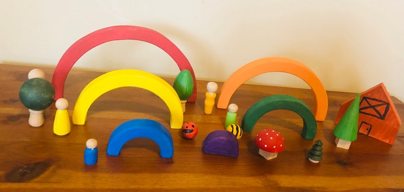 Wooden Rainbow Toy