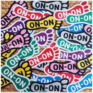 5 inch Hash Foot Personalized Stickers
