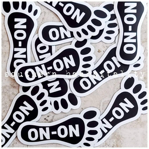 5 inch Hash Foot Personalized Magnets