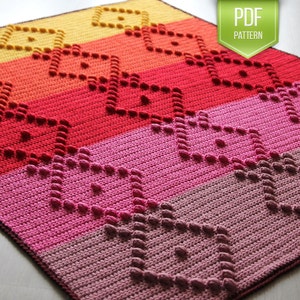 CROCHET PATTERN - Marlize baby blanket - crochet blanket - direct download