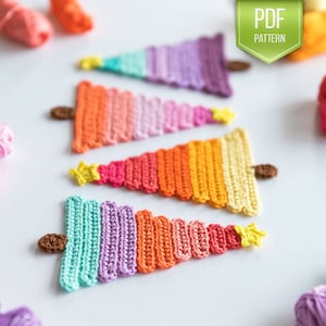 CROCHET PATTERN - Rainbow Christmas Tree - Ice Pop Christmas Tree - Christmas Crochet - Christmas decoration