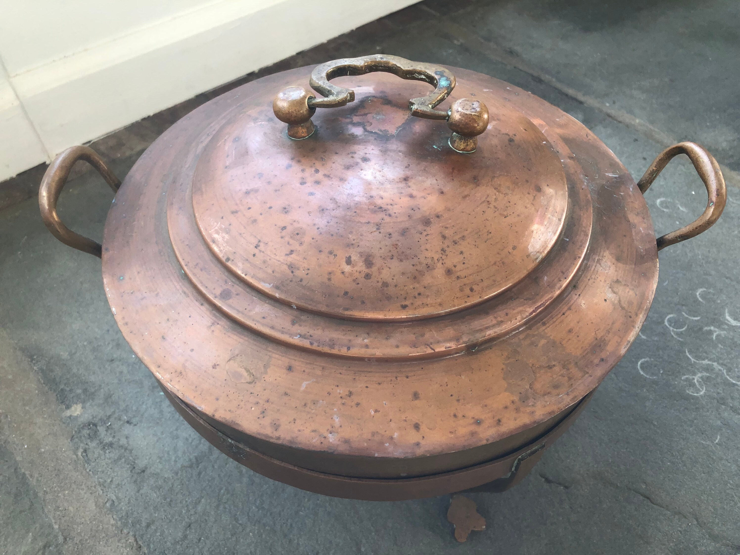 Vintage Copper Chafing Dish Etsy