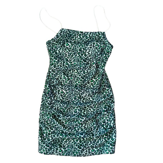 Vintage Neon Green Leopard Print Body 