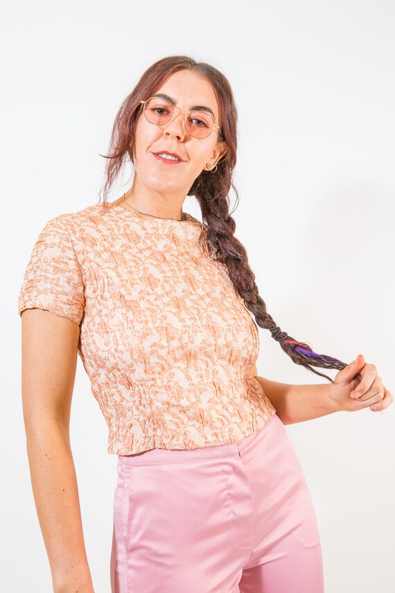 pink sparkly blouse