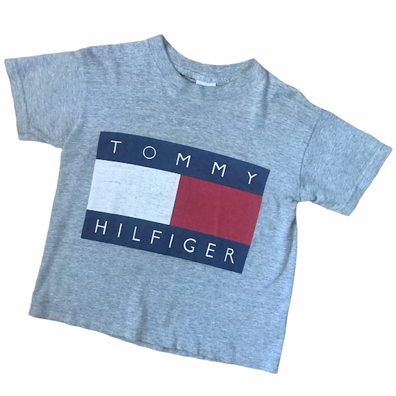 Vintage Tommy Hilfiger Tee / Fitted Crop Cut / 19… - image 1