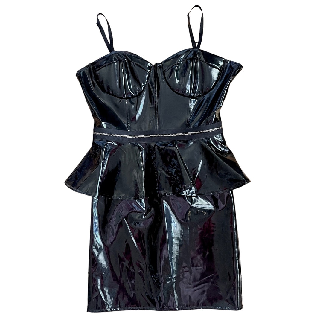 SS-Eva Lycra Fetish Dress | Black Lycra main image 0