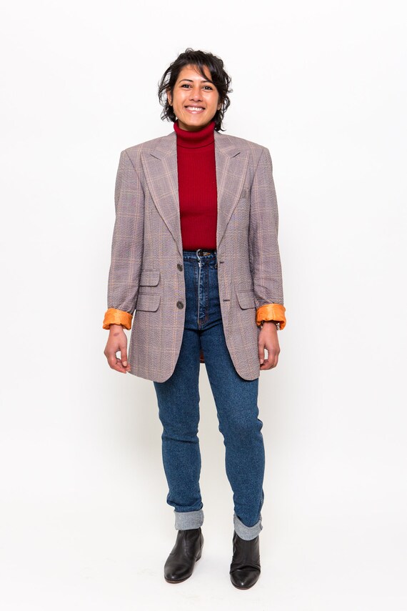 Grey suit jacket casual best sale
