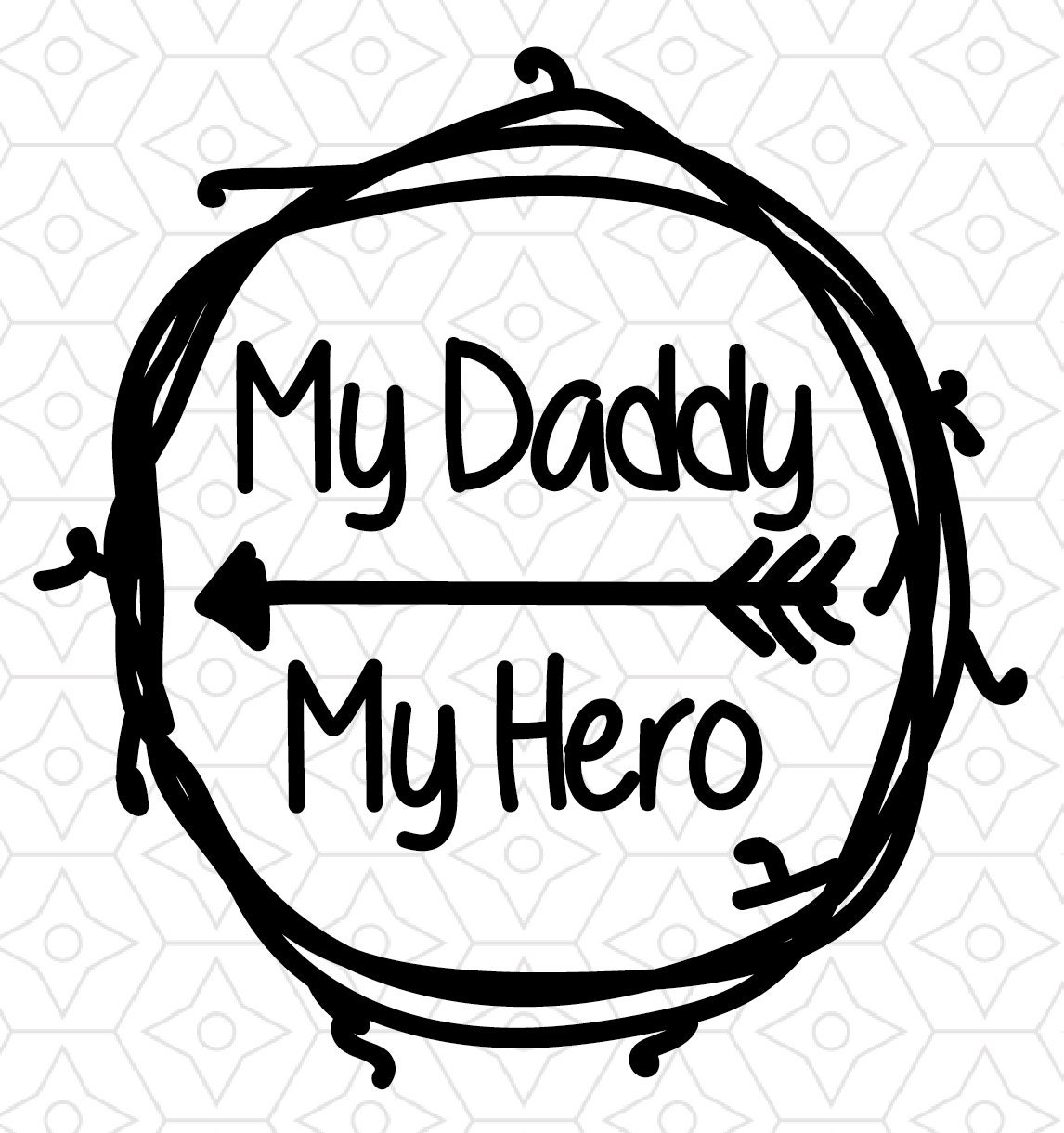 Download My Daddy My Hero Baby Onesie Design, SVG, DXF, EPS Vector ...