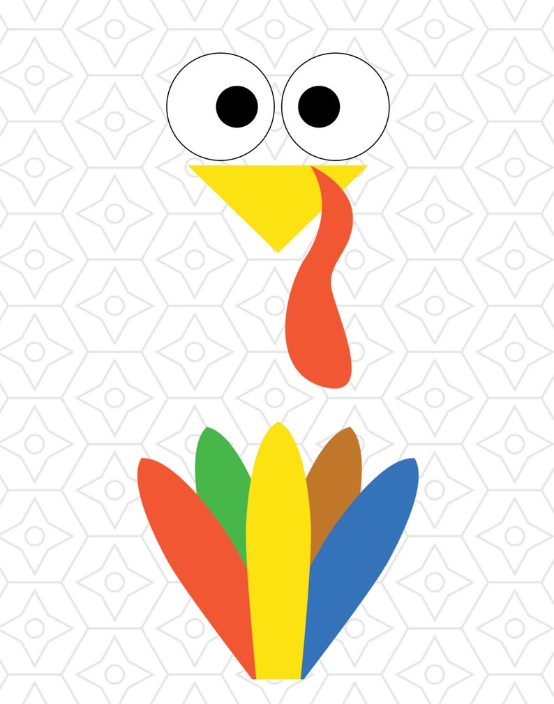 Download Thanksgiving Turkey Baby Onesie Design SVG DXF EPS Vector | Etsy