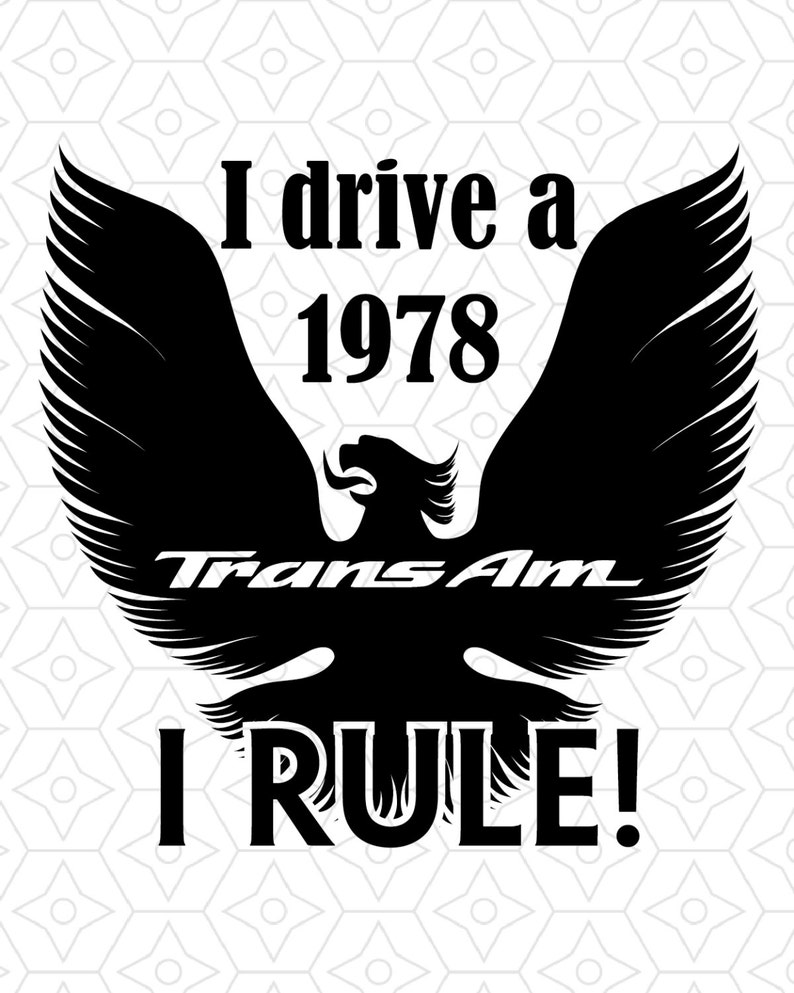 Download 1978 Trans Am Tee Shirt Design SVG DXF Vector files for ...