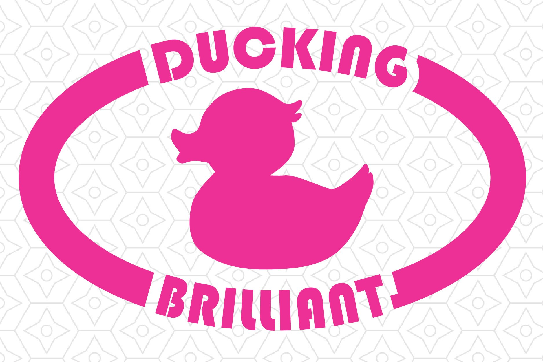 Download Ducking Brilliant Decal Design Svg Dxf Eps Vector Files For Etsy