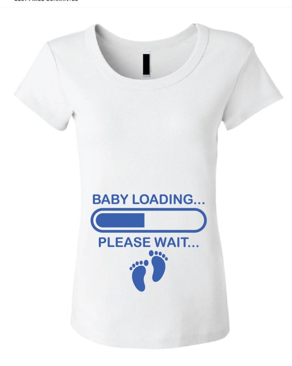 Baby Loading Pregnant Tee Shirt Design SVG DXF EPS Vector 