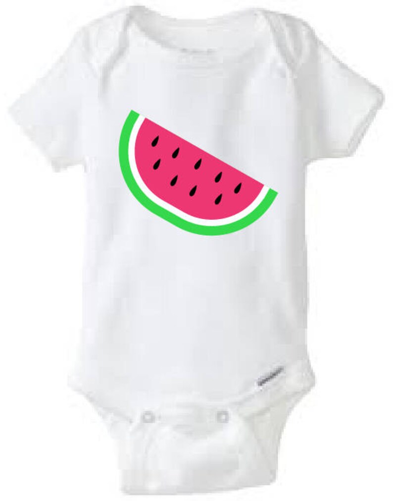 Download Watermelon Baby Onesie Design SVG DXF EPS Vector files for | Etsy