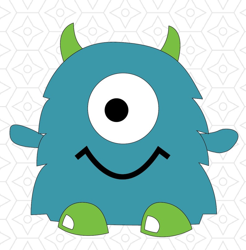 Download Monster Vector Design SVG DXF EPS Vector files for use with | Etsy
