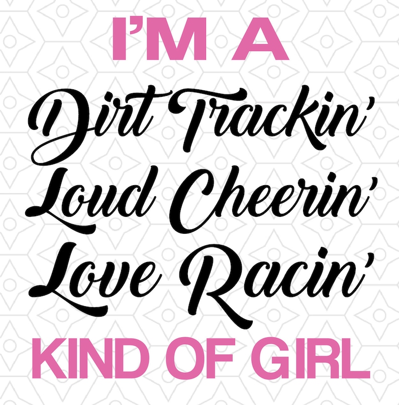 Download Love Racing Kind of Girl T Shirt Design SVG DXF EPS Vector ...