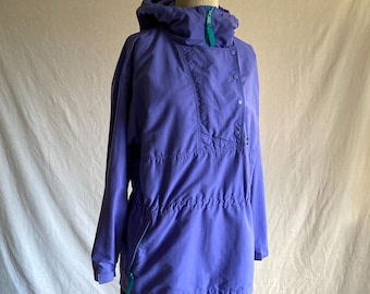 Vintage 1980s Patagonia Full Zip Rain Jacket / Made in Japan