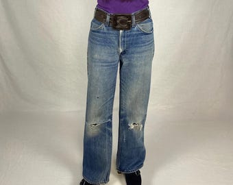 Vintage 70s 80s Levis 646 0217 Orange Tab W33 L32, Levis