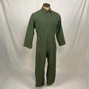【まとめ買い】 Vintage 1983 US Military Type 1 Sateen Coveralls Jumpsuit パンツ