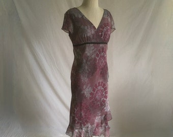 Y2K Womens Medium Pink Floral Baby Doll Empire Waist Dress Whimsigoth USA,  Vintage Empire Waist Dress, Womens Slip Dress, Y2K Hoco Dress - Etsy