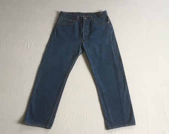 Vintage Levi's 501xx Jeans: 90s Blue Denim, Made in USA (37x33) - Etsy