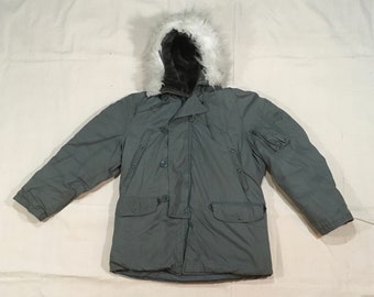 vintage 70s USAF type N-3B extreme cold weather parka winter jacket