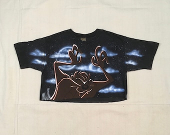 T-Shirt Vintage Tasmanian Devil - Années 80/90 - Taille L - Rouge - Bamburg Allemagne - Extrêmement Doux