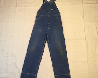 Vintage 40s Cant Bust Em Gold Label California Denim Hickory