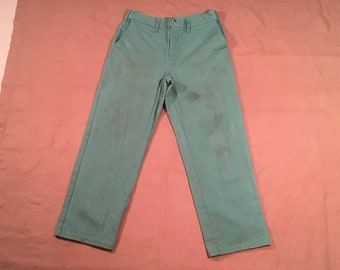た*か様 カーハート　ダブルニー　ダックパンツ　古着　モスグリーン　W35 た*か様 カーハート ダブルニー ダックパンツ 古着 モスグリーン