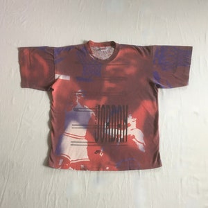 vintage 90s nike Michael Jordan air dunk montage nike gray tag all over print t shirt made in usa single stitch