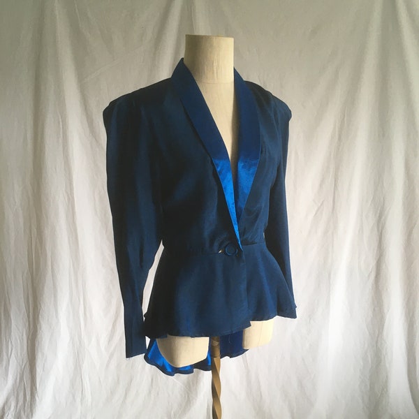 Shoulder Pad Blazer Etsy